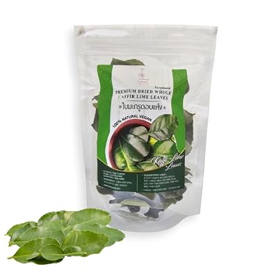 Premium Dried Lime Leaves spices, 1 oz 28.5g, Strong Spice Aroma, 100% Natural , Authentic Taste