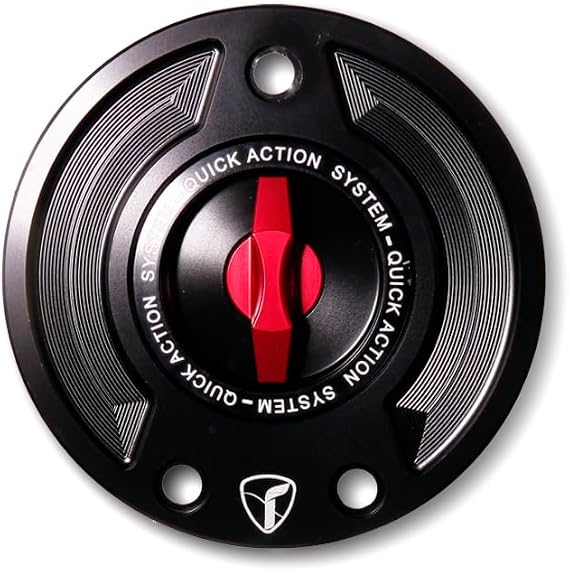 VITINO Motorcycle Gas Fuel Cap for BMW S1000R S1000RR M1000R M1000RR(Red)