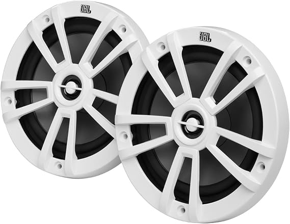JBL 6-1/2" (160mm) Two-Way Marine Audio Multi-Element Speaker 60W (White)
