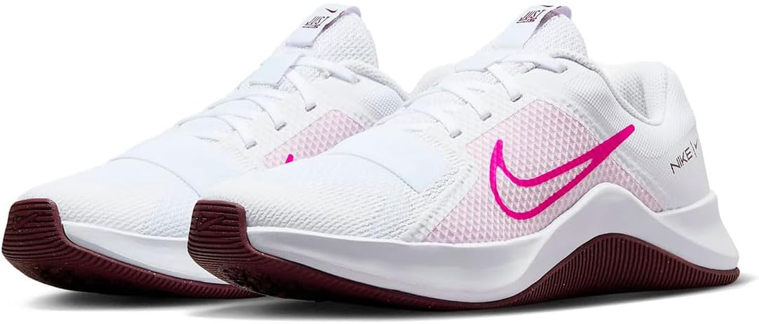 Nike DM0824-105 MC TRAINER 2 Trainer, 2 W, White/Pink Foam/Dark Team Red/Fierce Pink