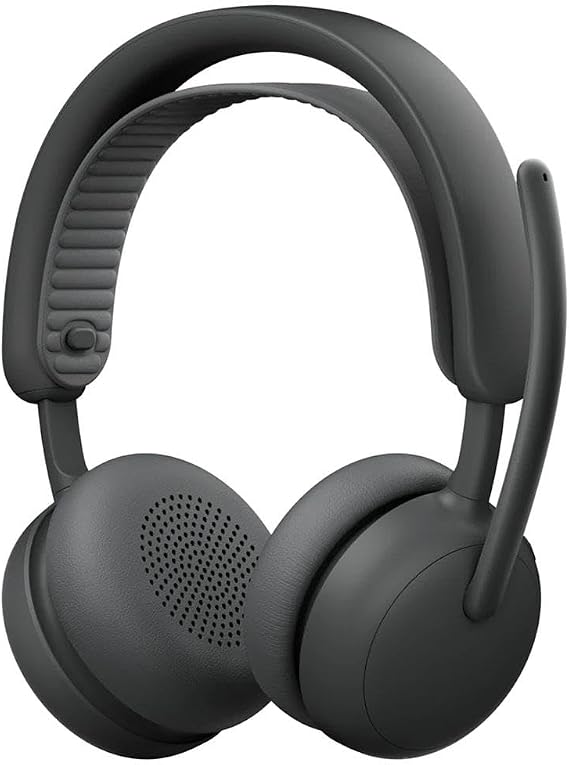 Logitech Zone Wireless 2 ES - Noise-Canceling Wireless Headset with Adaptive Hybrid ANC, Bluetooth, Graphite