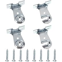 Sumnacon Metal Window Shade Brackets-4PCS Roller Shade Hardware Outside Mount with Screws,Sturdy Roller Shades Bracket for Living Room,Bedroom,Offices