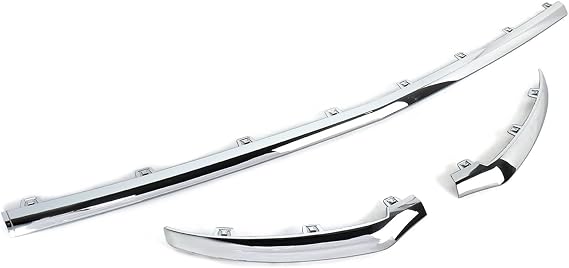 Chrome Front Bumper Lip Molding Trim Body Kit For Benz GLC Class W253 GLC250 GLC300 2016 2017 2018 2019