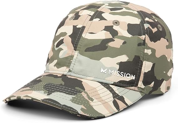 MISSION Cooling Performance Hat, Unstructured Low-Profile Adjustable Fit - UPF 50 - for Running, Workouts & Outdoors