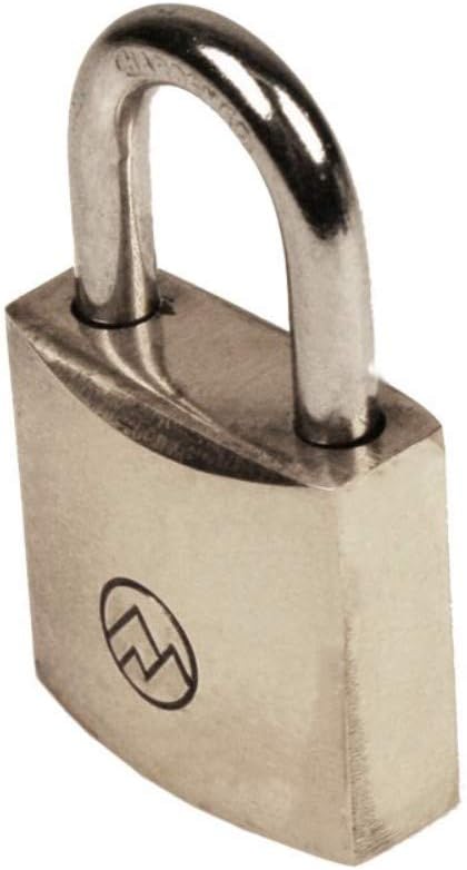 BP100-KD 1" Wide Keyed Different Solid Brass Padlocks (Pack of 10)...