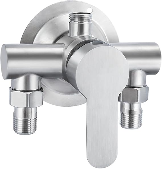 Single Lever Shower Mixer Tap, Wall Mounted Shower Mixer Bar, Stainless Steel Shower Faucet, Cold and Hot Water Valve Control