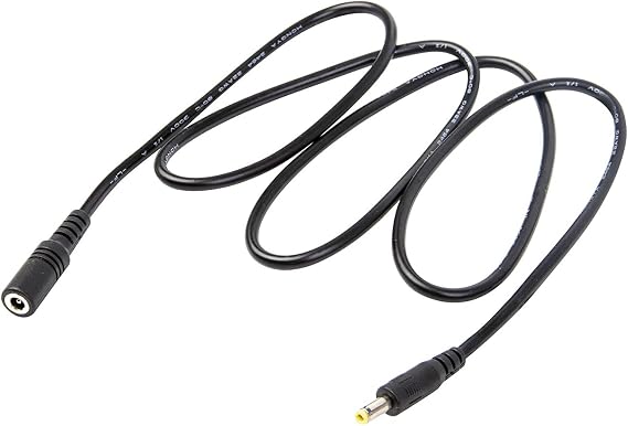 COOLM 5ft 4.0mm x 1.7mm Female to 4.0mm x 1.7mm Male Plug Extension Cable DC Power Adapter Cable 1.5 Meters (5 FT)