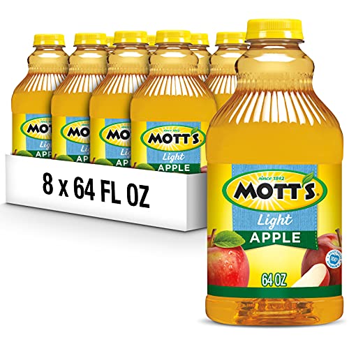 Motts Apple Light Juice Drink, 64 Fluid Ounce Bottle Pack of 8