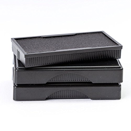Vivid Stamp Q-200 Medium Replacement Ink Pad - 3 Pack - Black