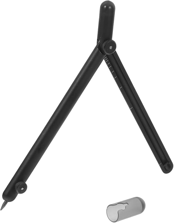 Metal Drafting Compass with Scale for Precision Measuring and Drawing