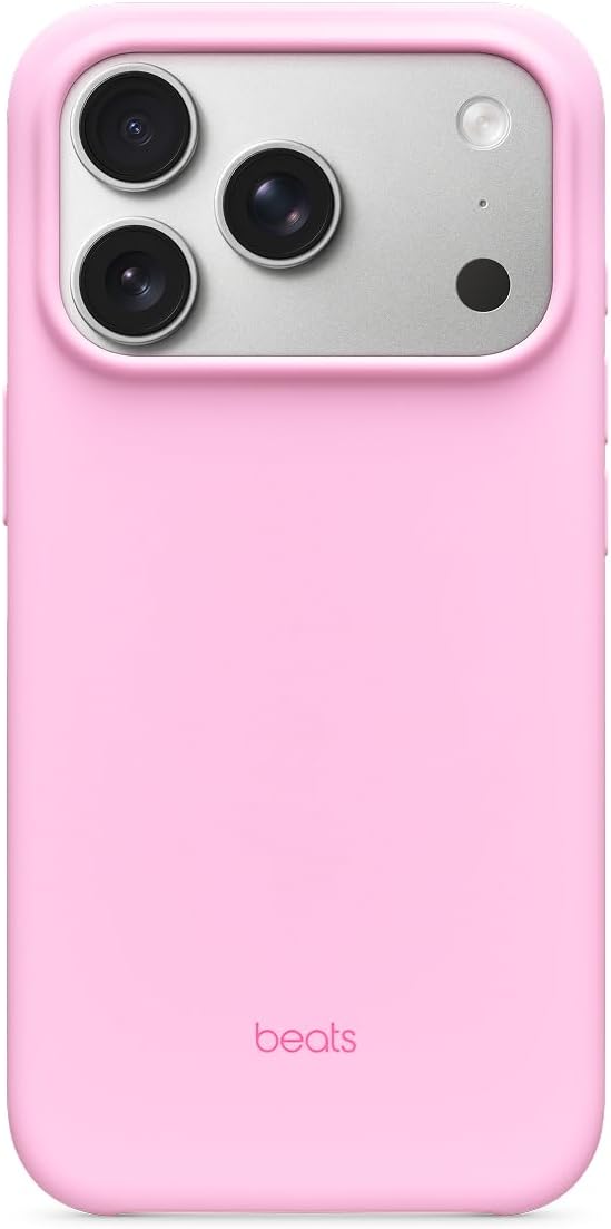 Beats iPhone 17 Pro Case with MagSafe & Camera Control, Matte Finish, Microfibre Lining – Pebble Pink
