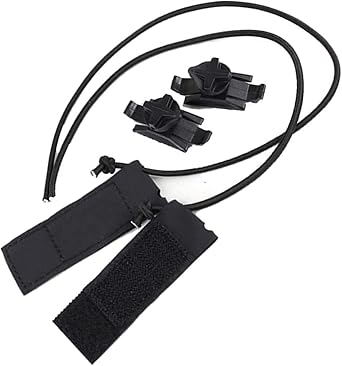 Tactical Goggle Strap Kit Goggles Auxiliary Line with Hook and Loop for ACH/MICH/FAST Helmet