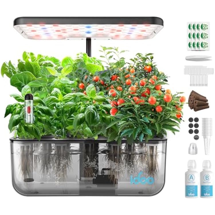 iDOO 60pcs Growing Baskets, Compatible with All iDOO hydroponics Growing System Except ID-IG201 and Other Brand Hydroponics Supplies Like QYO LYKO Gandencube Ahopegarden