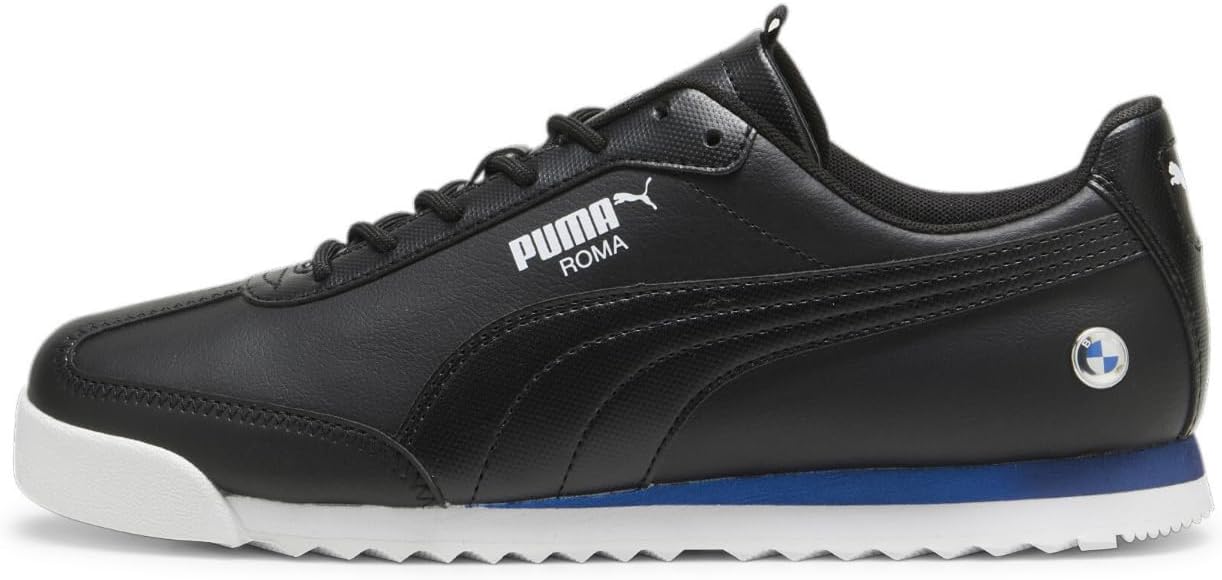 PUMA Men's BMW Motorsport Roma Via Shoes, Black-Cool Cobalt, 12, 10.5 UK