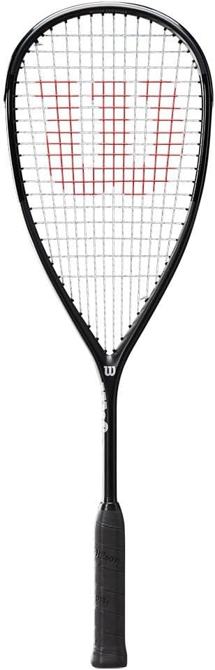 Wilson Pro Staff Team Squash Racket, Provides Balanced Handling, With Enhanced Strings, Easy Grip and a Sleek Design, Colour: Black, Size: 0
