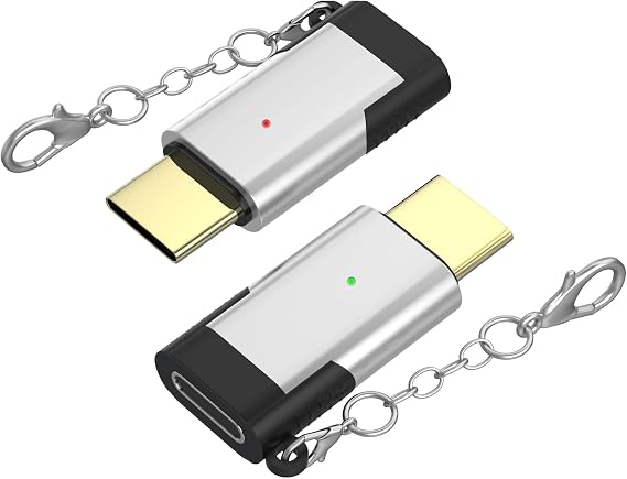 ARKTEK USB C to Lightning Adapter - Fast Charging Data Transfer OTG - USB Type C Adapter Compatible with iPhone 16 15 Series, Galaxy S24, Pixel 9, Pura70 Pro AirPods 4 Pro 2 - Silver Aluminum Alloy