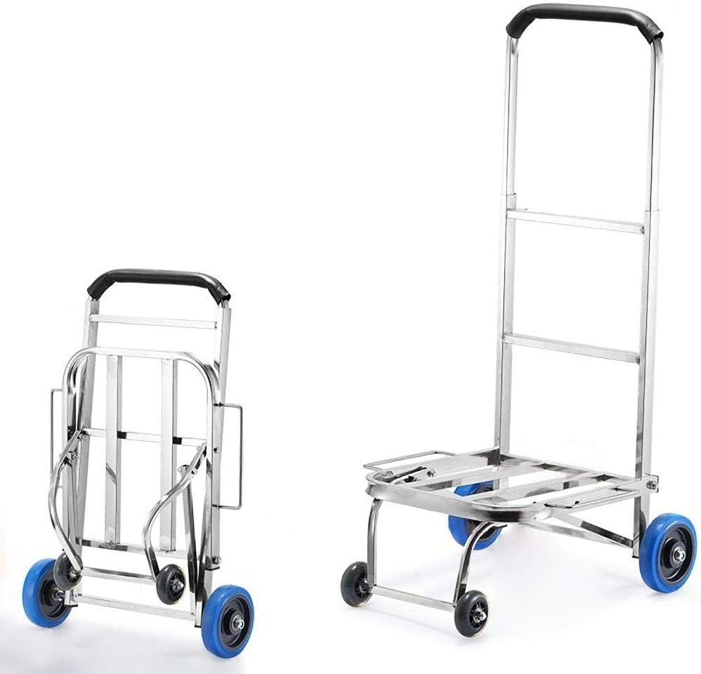Steel Multi-Functional Hand Truck Trolley with Anti Puncture Solid Wheel and 130 kg Capacity Wheeled Shopping Bag for Sack Trolley (Style #6) (Style #6)