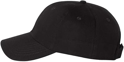 Valucap - Brushed Twill Cap - VC200 - Adjustable - Black