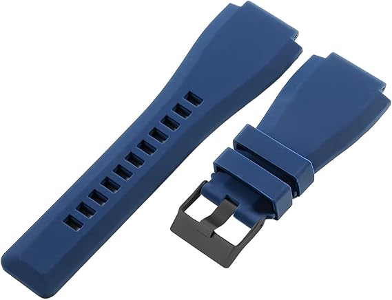 Soft Silicone Rubber Watch Strap 35mm Replacement Waterproof Sport Watch Band for Bell & Ross BR01/BR03