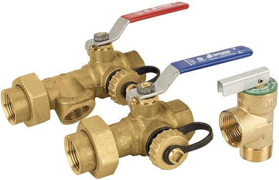 Jomar 810-514G TWV-3W-S-KIT 3 Way Ball-LF Tankless Water Heater Valve Kit