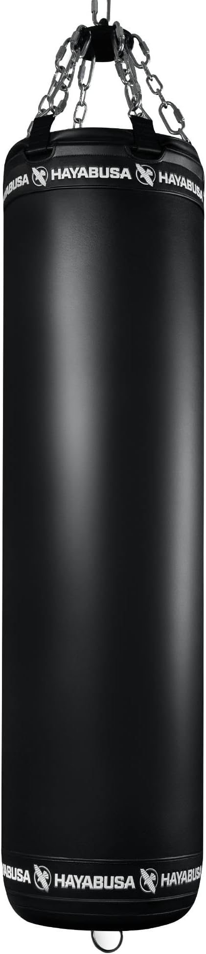 Hayabusa Classic Heavy Bag Pre-Filled Design and Specialized Hanging System - Black, 125lb