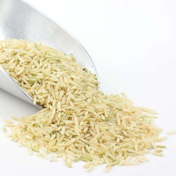 Brown Basmati Rice, Non GMO, Sustainably Farmed, Whole Grain, Vegan, 25 lb