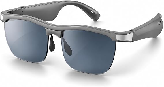 ftocase Bluetooth Sunglasses, Open-Ear Audio Glasses | UV400 Polarized Lenses, Bluetooth 5.3, 8H Playtime | Adjustable Nose Pads, Hands-Free Call for Sports Driving Cycling | Men & Women