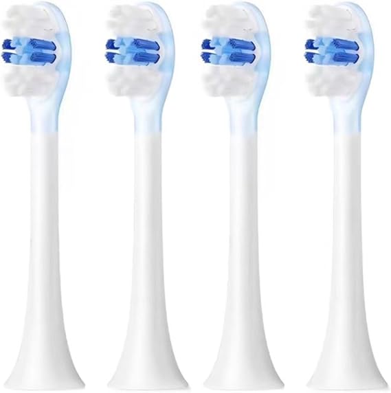 Electric Toothbrushes Replace Brush Heads. Compatible for Soocas X1/X3/X5/V1/V2/D2/D3 All Series(4 White)