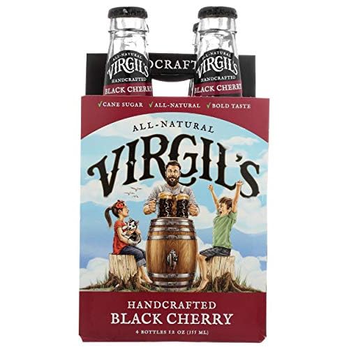 Virgils Black Cherry Cream Soda - 4 per pack Pack of 2