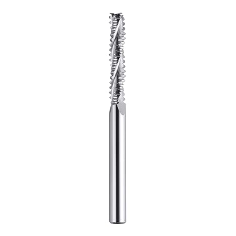 SpeTool Roughing Cutter 6 mm Shank Diameter Solid Carbide Cutter 3 Flutes CNC Machine Cutter