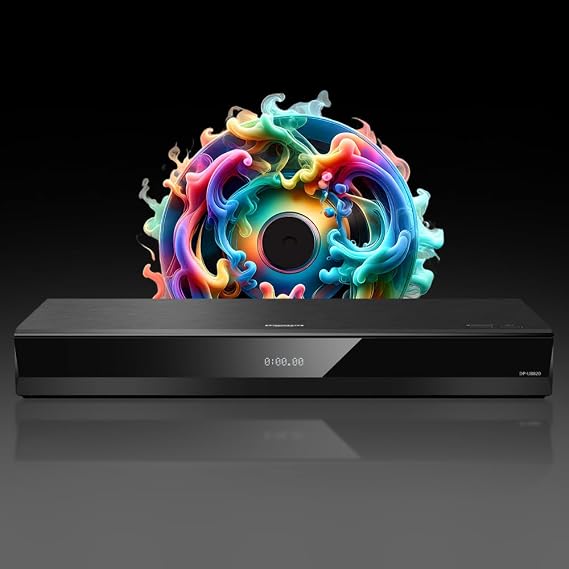 Blu-ray Player Compatible with Panasonic DP-UB820 4K Ultra HD 3D - WiFi & LAN Twin HDMI Dolby Vision All Zone Code Free Blu-Ray Regions A, B & C DVD Regions 1-8 - DP-UB820