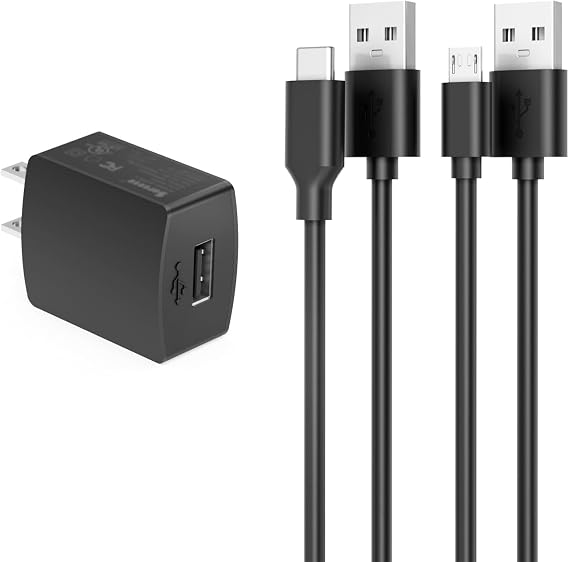Superer 2 Cable Charger Fit for Samsung Earbuds Galaxy Buds, Jabra, Tozo, Cowin, Comiso, Fit for Aomais, Treblab, Bugani, Insmy, Elehot, Musibaby, Miatone Kurdene Bluetooth Earbuds Speakers Headphones