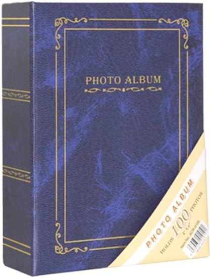 Rabsev 10x15cm 100 Fotoğraf Kapasiteli Ciltbezli Lüks Fotoğraf Albümü (MAVİ)