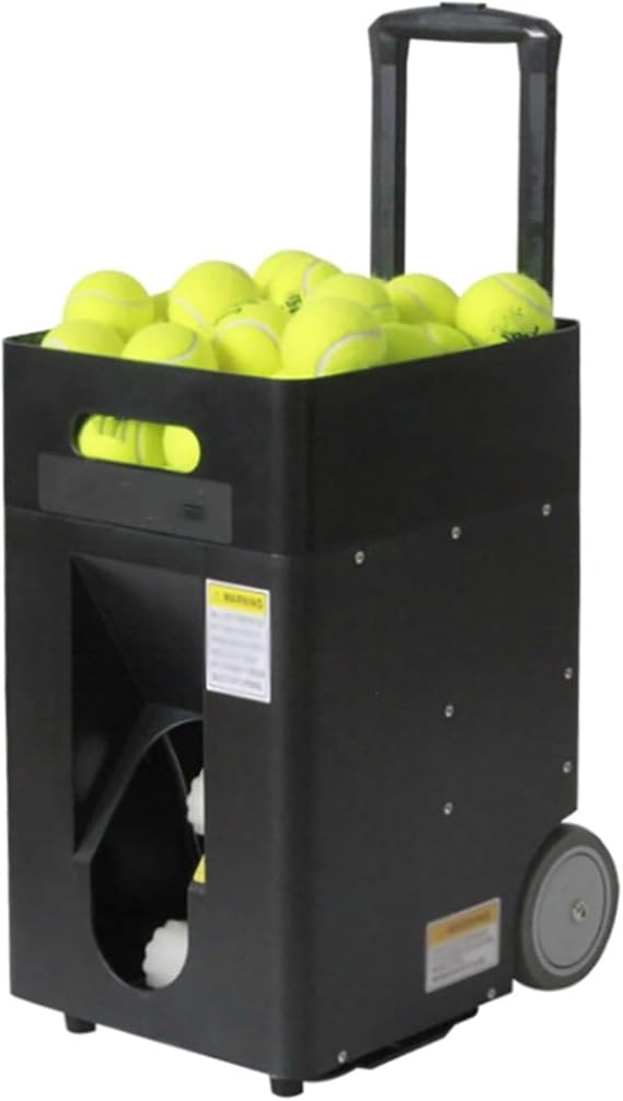 Tennis Ball Machine, Automatic Portable Launcher for Player Training and Practice, Pre-programmed and Custom Drills, Includes App and Remote Control