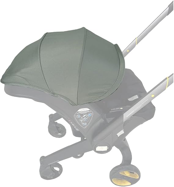Stroller Accessories Replacement Canopy Compatible with Doona+ and Doona i Car Seats &amp; Strollers, Larger Sunshade, Durable Fabric (Desert Green)