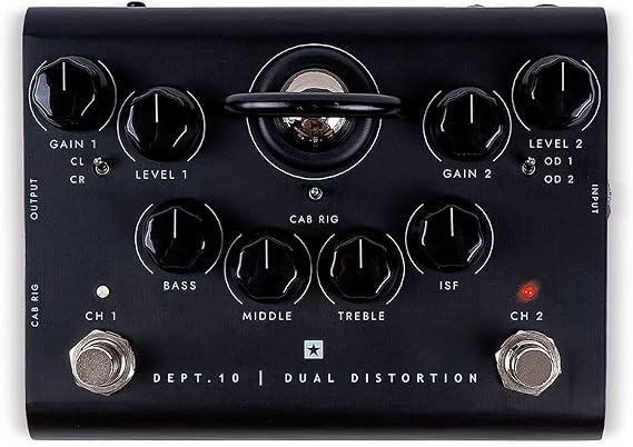 Blackstar Guitar Effector, Dual Distortion, DEPT.10 DUAL DISTORTION, Uses ECC83 Triple Pole Vacuum Tube