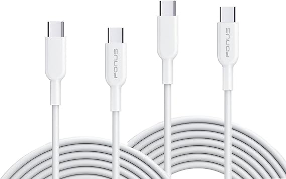 6ft and 10ft Long PD USB C Cables Fast Charge Type-C to Type-C Cord Compatible with Samsung Galaxy S25 Ultra, Power Wire USB C to USB C Data Sync High Speed
