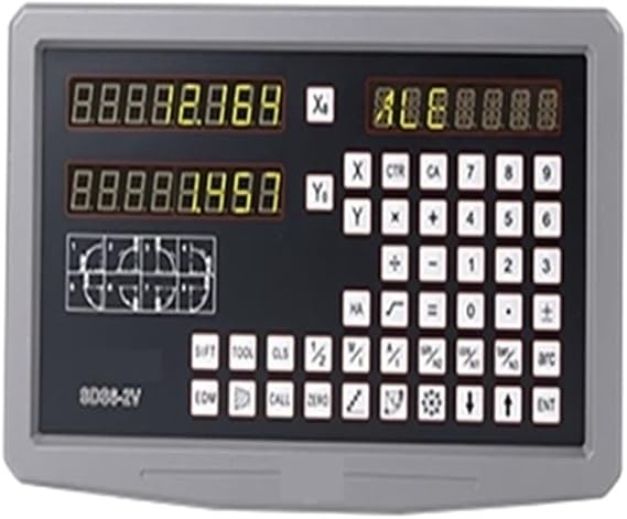 Linear Encoder, SDS6-2V 2-axis Digital Readout DRO And Ka300 Ka500 Linear Scale 50-750mm Suitable For 6140 Lathe Milling Machine,for Lathe Milling(2 axis)