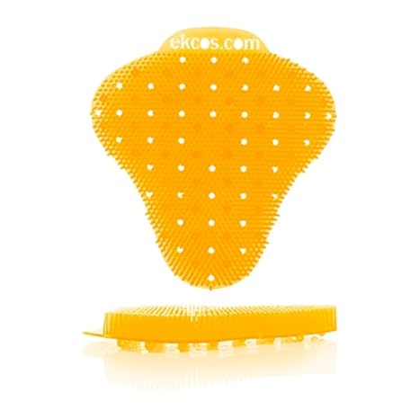 Diversey Ekcos EKS-13C-12 ekcoscreen 60 Day Premium Anti-Splash Urinal Screen, Deodorizer for Cleaner Restrooms, Citrus Scent, Orange, 12-Screens