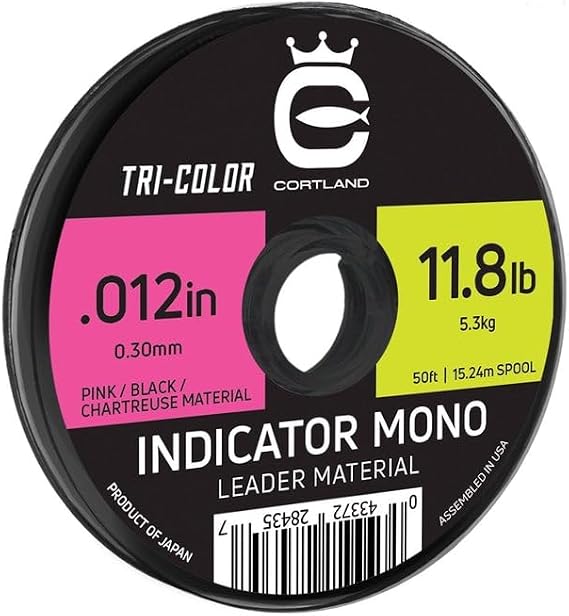Cortland Indicator Mono Leader Material Fly Fishing
