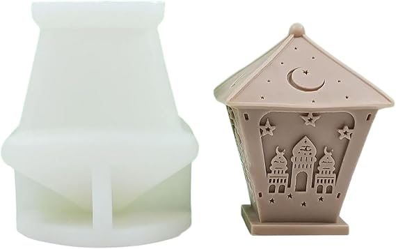 3D Silicone Mould Ramadans Candle Molds Soap Castings Molds Handmade Resins Molds for Eid Decorations