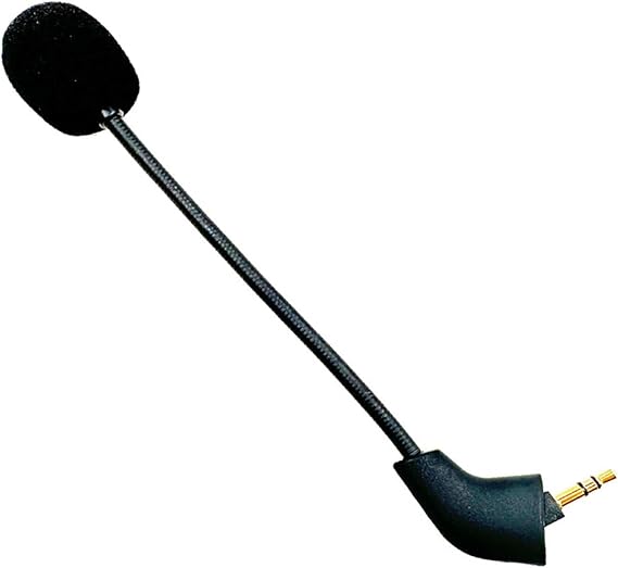 Replacement Microphone 3.5mm Boom Compatible with Kingston HyperX Cloud II, II Gaming Headsets Mic for PS4 PS5 Switch Mac PC