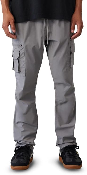 PacSun Men's Stretch Gray Slim Cargo Pants