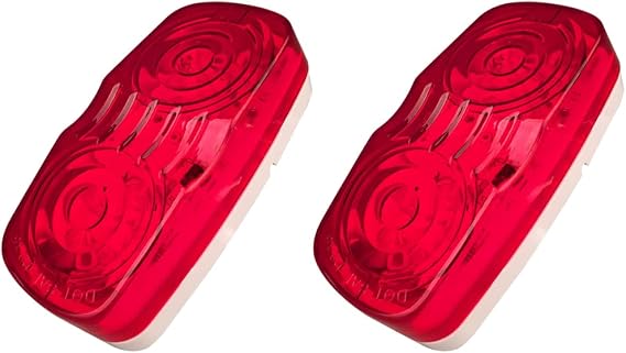2x 12 Led Rectangle Double Bullseye Led Marker Lights