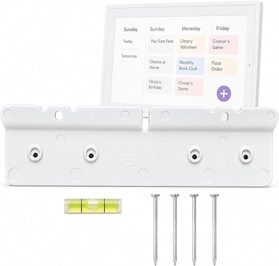 Teknix Stud Free Drill-Free Wall Mount for Skylight Calendar 15" - Easy DIY Installation, No Anchors or Screws Needed Damage Free, Holds Secure, Requires Hammer Only, Hardware Included