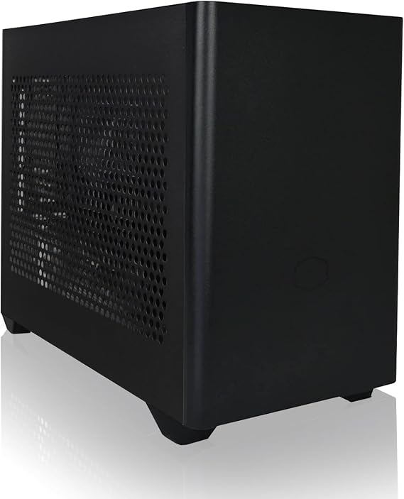 Q-Box Mini Series PC - AMD Ryzen 5 5600G Cezanne 6-Core 3.9 GHz with AMD Radeon Graphics Gaming Cooler 16 GB DDR4 1TB SSD Windows 10, Black