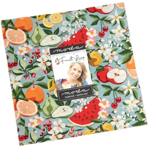BasicGrey Fruit Loop Layer Cake 40 10-inch Squares Moda Fabrics 30730LC