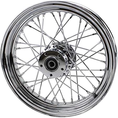 Chrome Rear 40 Spoke Wheel 16"x3" (fits Harley FLT 00-01, FXST 00-07, Dyna 00-05, Sportster 00-04)