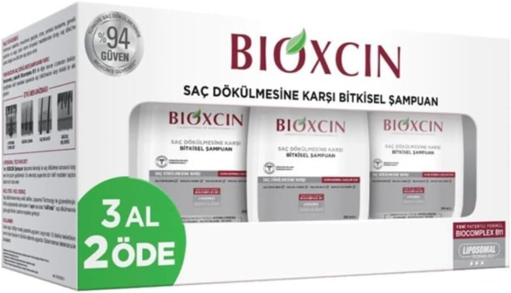 Bioxcin Saç Dökülmesine Karşı Kuru Ve Normal Saçlar İçin Şampuan 300ml 3'lü Set, 999944