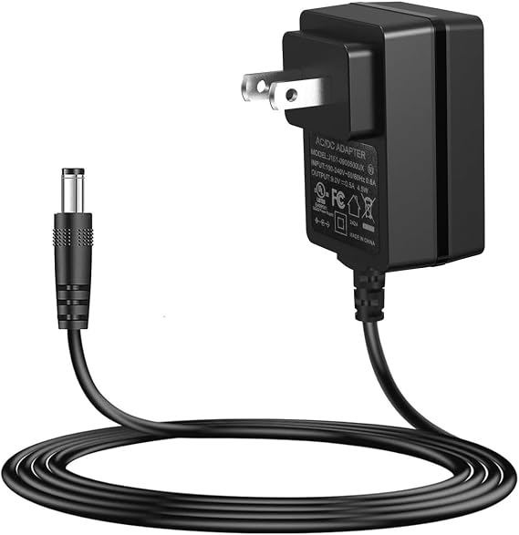 AITONE 9V DC Guitar Pedal Power Supply, 500mA, Tip Negative, 5.5x2.1mm | Center-negative 9V DC adapter for compatible pedals; 5.5 x 2.1mm plug, 500mA max. Check all specs before ordering.